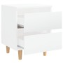 Nightstands 2 pcs glossy white wood legs 40x35x50 cm by vidaXL, Nightstands - Ref: Foro24-805864, Price: 84,97 €, Discount: %