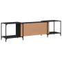 Schwarzer TV-Schrank aus Holzwerkstoff, 203 x 37 x 50 cm von , TV-Möbel - Ref: Foro24-837607, Preis: 81,37 €, Rabatt: %