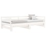 Sofá cama nido madera maciza de pino blanco 80x200 cm de , Camas y somieres - Ref: Foro24-840139, Precio: 139,76 €, Descuento: %