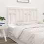 Solid white pine wood bed headboard 155.5x4x100 cm by , Headboards and footboards - Ref: Foro24-818976, Price: 58,94 €, Disco...