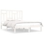 Estructura de cama madera maciza de pino blanca 150x200 cm de , Camas y somieres - Ref: Foro24-3104549, Precio: 134,99 €, Des...