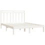 Estructura de cama madera maciza blanca King Size 150x200 cm de , Camas y somieres - Ref: Foro24-3105256, Precio: 145,35 €, D...