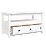 Mesa de centro de madera maciza de pino blanco 102x49x55 cm de , Mesas de centro - Ref: Foro24-820932, Precio: 120,08 €, Desc...