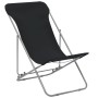 Folding beach chairs 2 units steel and black oxford fabric by vidaXL, Garden chairs - Ref: Foro24-44359, Price: 65,39 €, Disc...