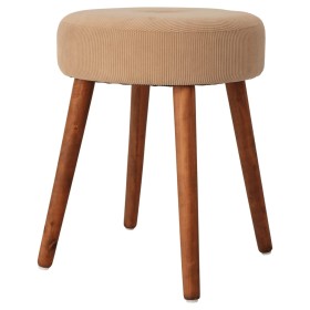 Home&Styling Taburete beige Ø35x45 cm de , Taburetes y sillas plegables - Ref: Foro24-447458, Precio: 37,99 €, Descuento: %