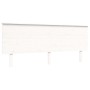 Double bed frame with white solid wood headboard by , Beds and slatted bases - Ref: Foro24-3195237, Price: 189,26 €, Discount: %