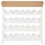 White MDF wine rack cabinet 70x22.5x70.5 cm by vidaXL, Wine racks - Ref: Foro24-280065, Price: 93,10 €, Discount: %