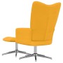 Silla de relajación con reposapiés terciopelo amarillo mostaza de , Sillones - Ref: Foro24-328135, Precio: 142,71 €, Descuent...