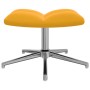 Silla de relajación con reposapiés terciopelo amarillo mostaza de , Sillones - Ref: Foro24-328135, Precio: 142,71 €, Descuent...