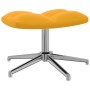 Silla de relajación con reposapiés terciopelo amarillo mostaza de , Sillones - Ref: Foro24-328135, Precio: 142,71 €, Descuent...