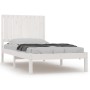 Estructura de cama madera maciza de pino blanco 90x190 cm de , Camas y somieres - Ref: Foro24-3104379, Precio: 122,50 €, Desc...