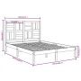 White solid wood bed frame King Size 150x200 cm by , Beds and slatted bases - Ref: Foro24-3105956, Price: 140,97 €, Discount: %