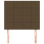 Headboards 2 units of dark brown fabric 80x5x78/88 cm by , Headboards and footboards - Ref: Foro24-3116309, Price: 60,66 €, D...