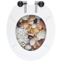 Toilet seat MDF soft close lid stone design by vidaXL, Toilet and bidet seats - Ref: Foro24-143935, Price: 45,22 €, Discount: %