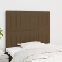 Headboards 2 units of dark brown fabric 90x5x78/88 cm by , Headboards and footboards - Ref: Foro24-3116555, Price: 66,45 €, D...