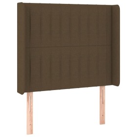 Headboard with dark brown fabric ears 83x16x118/128 cm by , Headboards and footboards - Ref: Foro24-3119795, Price: 70,80 €, ...