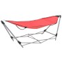 Hammock with foldable red stand by vidaXL, Hammocks - Ref: Foro24-44364, Price: 97,56 €, Discount: %