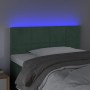 Dark green velvet LED headboard 100x5x78/88 cm by , Headboards and footboards - Ref: Foro24-3121657, Price: 50,66 €, Discount: %