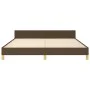 Bettgestell mit Kopfteil aus braunem Stoff 180x200 cm von , Betten und Lattenroste - Ref: Foro24-3125238, Preis: 216,87 €, Ra...