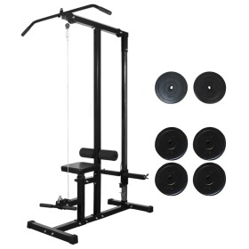 Bodybuilding machine with 40 kg weight plates by vidaXL, Weight lifting machines - Ref: Foro24-275356, Price: 350,99 €, Disco...