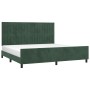 Estructura cama con cabecero terciopelo verde oscuro 200x200 cm de , Camas y somieres - Ref: Foro24-3125900, Precio: 272,89 €...