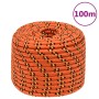 Orange polypropylene boat rope 14 mm 100 m by , Ropes and metal cords - Ref: Foro24-152676, Price: 72,75 €, Discount: %