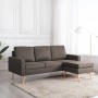 3-Sitzer-Sofa mit Fußstütze aus taupegrauem Stoff von , Sofas - Ref: Foro24-288731, Preis: 405,75 €, Rabatt: %