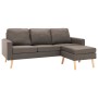 3-Sitzer-Sofa mit Fußstütze aus taupegrauem Stoff von , Sofas - Ref: Foro24-288731, Preis: 405,75 €, Rabatt: %