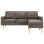 3-Sitzer-Sofa mit Fußstütze aus taupegrauem Stoff von , Sofas - Ref: Foro24-288731, Preis: 405,75 €, Rabatt: %