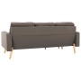 3-Sitzer-Sofa mit Fußstütze aus taupegrauem Stoff von , Sofas - Ref: Foro24-288731, Preis: 405,75 €, Rabatt: %