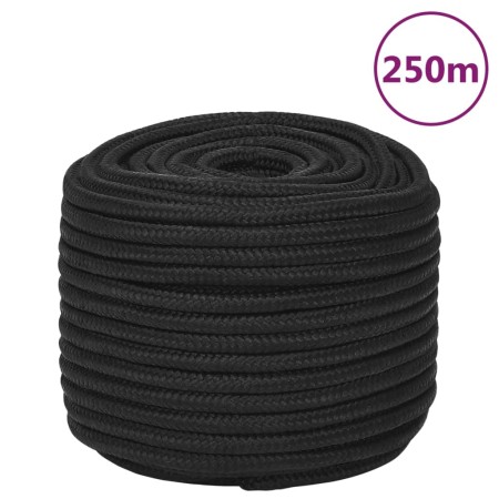 Deep black polypropylene boat rope 12 mm 250 m by , Ropes and metal cords - Ref: Foro24-152514, Price: 120,03 €, Discount: %