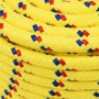 Yellow polypropylene boat rope 12 mm 100 m by , Ropes and metal cords - Ref: Foro24-152619, Price: 54,93 €, Discount: %