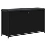 Banco zapatero con cajón abatible negro 102x32x56 cm de , Bancos para recibidores y almacenamiento - Ref: Foro24-835127, Prec...