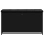 Banco zapatero con cajón abatible negro 102x32x56 cm de , Bancos para recibidores y almacenamiento - Ref: Foro24-835127, Prec...