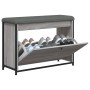 Shoe bench with folding drawer Sonoma gray 82x32x56 cm by , Benches for halls and storage - Ref: Foro24-835125, Price: 77,80 ...