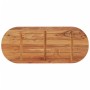 Tablero de mesa ovalado madera maciza de acacia 120x50x3,8 cm de , Tableros para mesas - Ref: Foro24-370098, Precio: 96,35 €,...