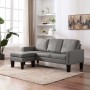 3-Sitzer-Sofa mit Fußstütze aus grauem Kunstleder von , Sofas - Ref: Foro24-288769, Preis: 388,99 €, Rabatt: %