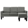 3-Sitzer-Sofa mit Fußstütze aus grauem Kunstleder von , Sofas - Ref: Foro24-288769, Preis: 388,99 €, Rabatt: %