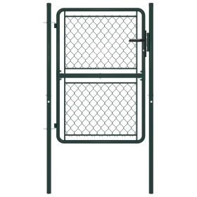 Green steel garden gate 100x150 cm by vidaXL, garden gates - Ref: Foro24-144405, Price: 160,12 €, Discount: %