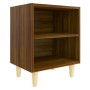 Bedside table with Sonoma oak pine wood legs 40x30x50 cm by vidaXL, Nightstands - Ref: Foro24-813102, Price: 26,51 €, Discoun...