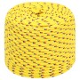 Yellow polypropylene boat rope 10 mm 250 m by , Ropes and metal cords - Ref: Foro24-152615, Price: 82,18 €, Discount: %