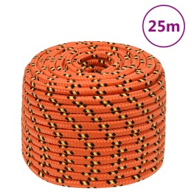 Orange polypropylene boat rope 14 mm 25 m by , Ropes and metal cords - Ref: Foro24-152674, Price: 26,99 €, Discount: %