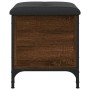 Brown oak engineered wood storage bench 42x42x45 cm by , Benches for halls and storage - Ref: Foro24-835136, Price: 49,74 €, ...