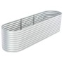 Galvanized silver steel flowerbed 320x80x81 cm by vidaXL, Pots and planters - Ref: Foro24-45512, Price: 174,51 €, Discount: %