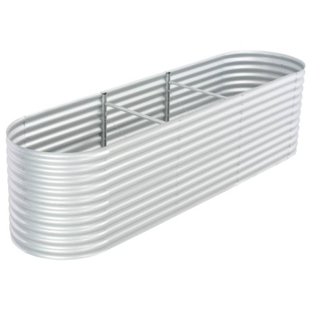 Galvanized silver steel flowerbed 320x80x81 cm by vidaXL, Pots and planters - Ref: Foro24-45512, Price: 174,51 €, Discount: %