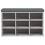 Banco zapatero madera de ingeniería gris Sonoma 82x32x50 cm de , Bancos para recibidores y almacenamiento - Ref: Foro24-83510...