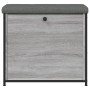 Banco zapatero con cajón abatible gris Sonoma 62x32x56 cm de , Bancos para recibidores y almacenamiento - Ref: Foro24-835120,...