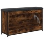 Shoe bench with folding drawer smoked oak 102x32x56 cm by , Benches for halls and storage - Ref: Foro24-835129, Price: 86,02 ...