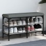 Sonoma gray engineered wood shoe bench 82x32x47 cm by , Benches for halls and storage - Ref: Foro24-835160, Price: 58,96 €, D...