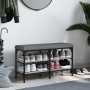 Sonoma gray engineered wood shoe bench 82x32x47 cm by , Benches for halls and storage - Ref: Foro24-835160, Price: 58,96 €, D...